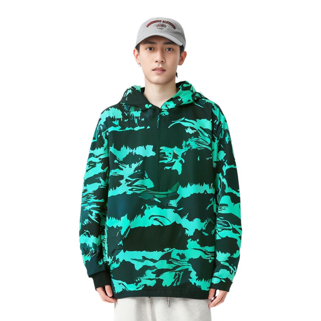 Anta Thompson KT Basketball Series Casual Letter Print Hoodie Men hoodies Fairy-Tale-Green 152141743-2