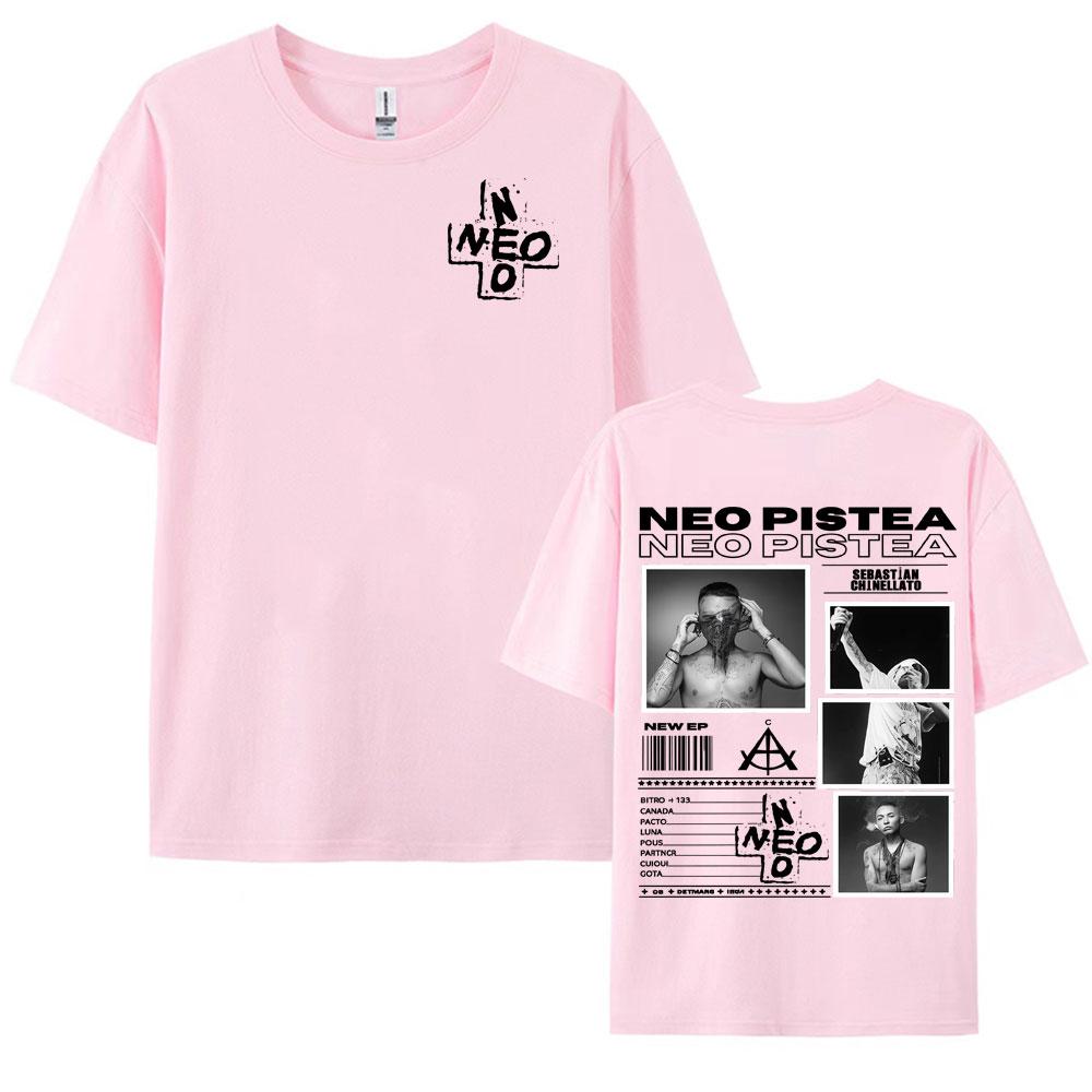Rapper Neo Pistea Album 2025 Tour Merch T Shirt Men Women High Street Gothic Hip Hop T Shirts Casual Summer Pop Art Tshirt Tops