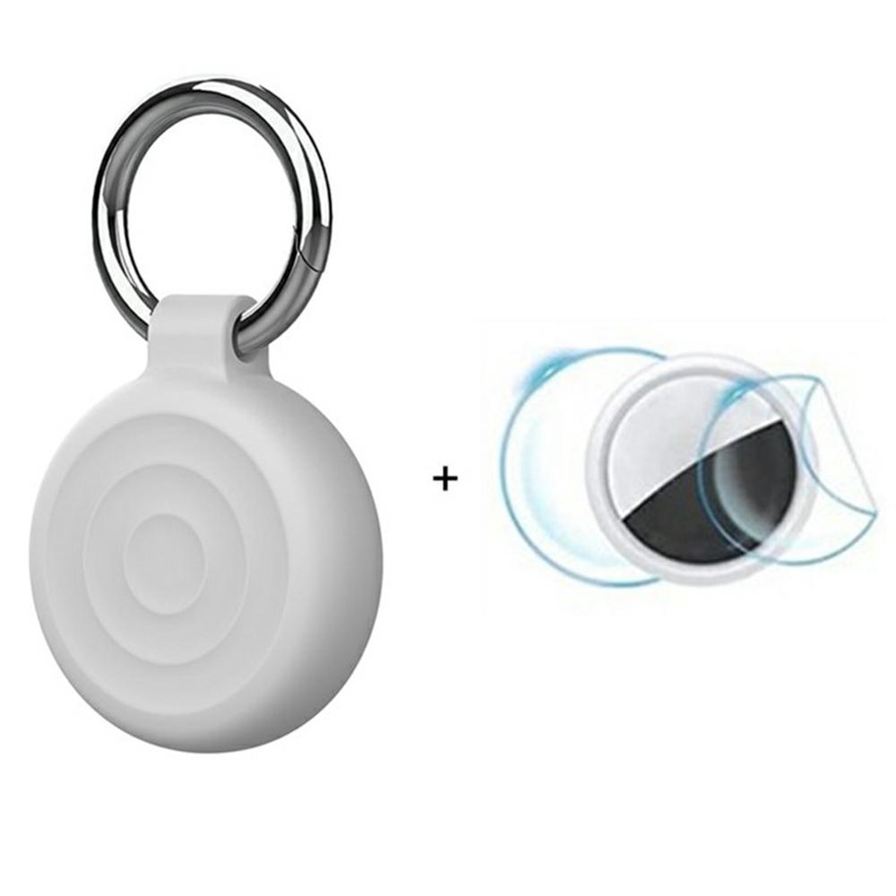 Étui de protection en silicone étanche pour AirTag Tracker, design ondulé, avec film avant/arrière