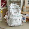 Schultasche voller Sterne Waschgefühl Rucksack Damen Große Kapazität Mittelschüler Schultasche Mehrere Fächer Pendeln Reisen