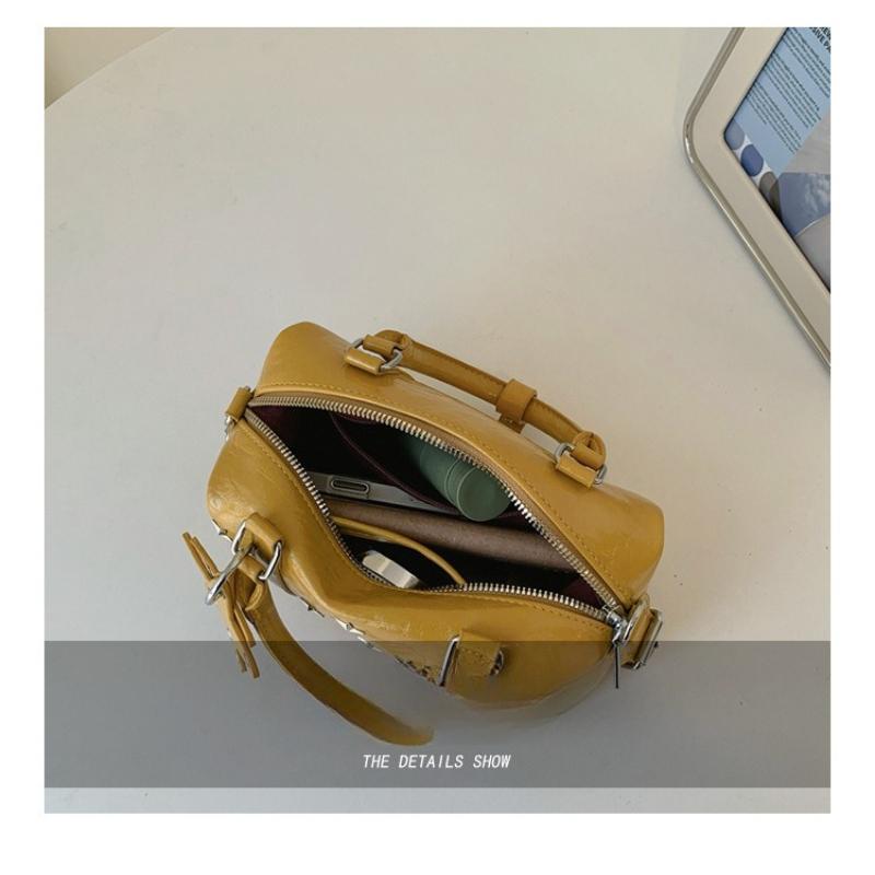 Ladies' Handbag, Female Star Studded Boston Handbag, Versatile Single Shoulder Crossbody Bag, Y2K Bag