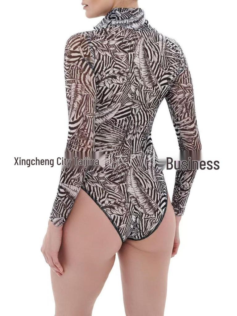 Women's Russian Mesh Swimsuit with Sun Protection