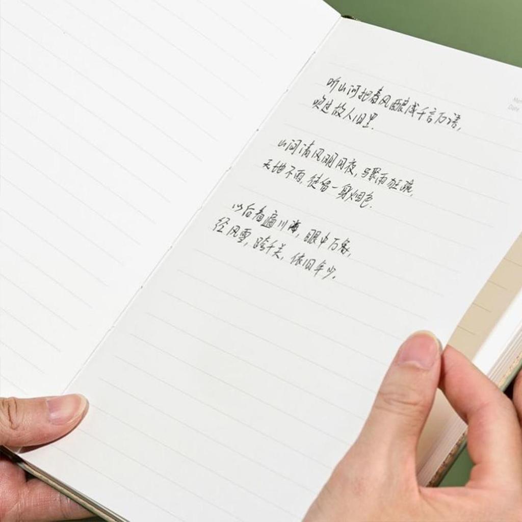 A5 Thick Leather Notepad, Student Subject Notebook, Work Meeting Record Book, Buckle Diary, Business Souvenir, 112 Sheets 224 Pages