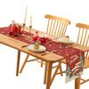 Holiday Dining Table Runner Christmas Party Decorations Wrinkle Fabric Easy Maintenance Tablecloth