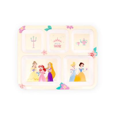 Collie Disney 5-piece Square Plate, Princess, Single Item, Popular Korean Parenting Items