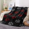 1Pc Cartoon Print Flannel Blanket, High Quality Comfortable for All Seasons, Home Decor, Warmth and Comfort, Perfect for Christmas Birthday Gift