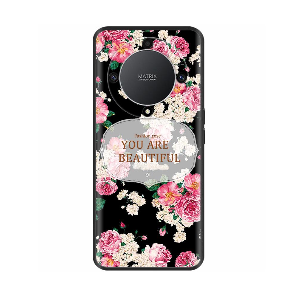 For Honor Magic6 Lite Case Honor X9b X9a Cover Soft Black TPU Bumper Protective Shell Phone Cases For Honor X9b Magic 5 6 Lite