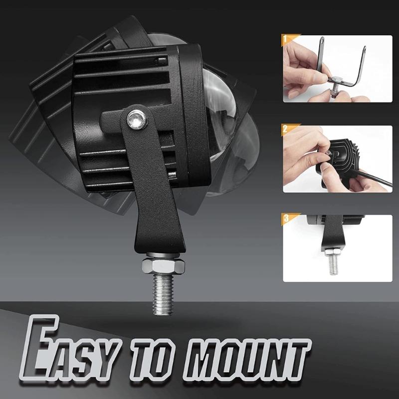 LED Work Light Bar Replacement Roof Mount Spotlight Easy Installation Offroad Divring Fog Lights for Car Truck ATV UTV