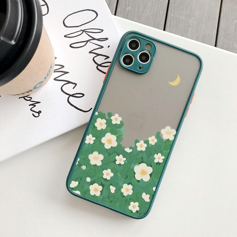 Field Flower Scenery Phone Case For iphone 7 8 Plus SE2 16 15 11 12 13 Pro Max 12 13 Mini 14 Plus X XR XS Shockproof Cover Funda