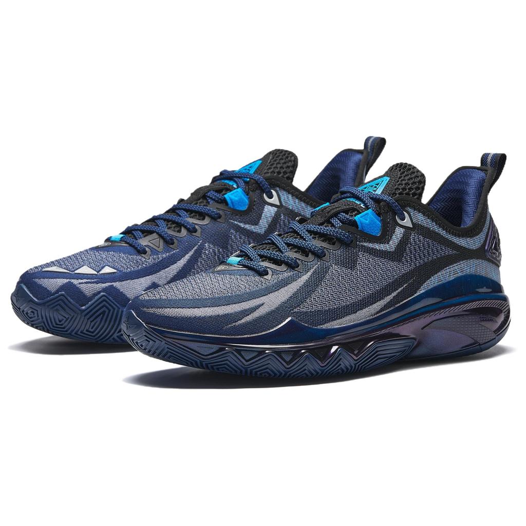Anta Swagger 2 Cushioning Abrasion Resistant Rebound Low top Basketball Shoes Men's Blue 912531106-4
