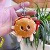 Playful Fun And Plush Keychain Toys Featuring Cartoon Hamburger And Fries French