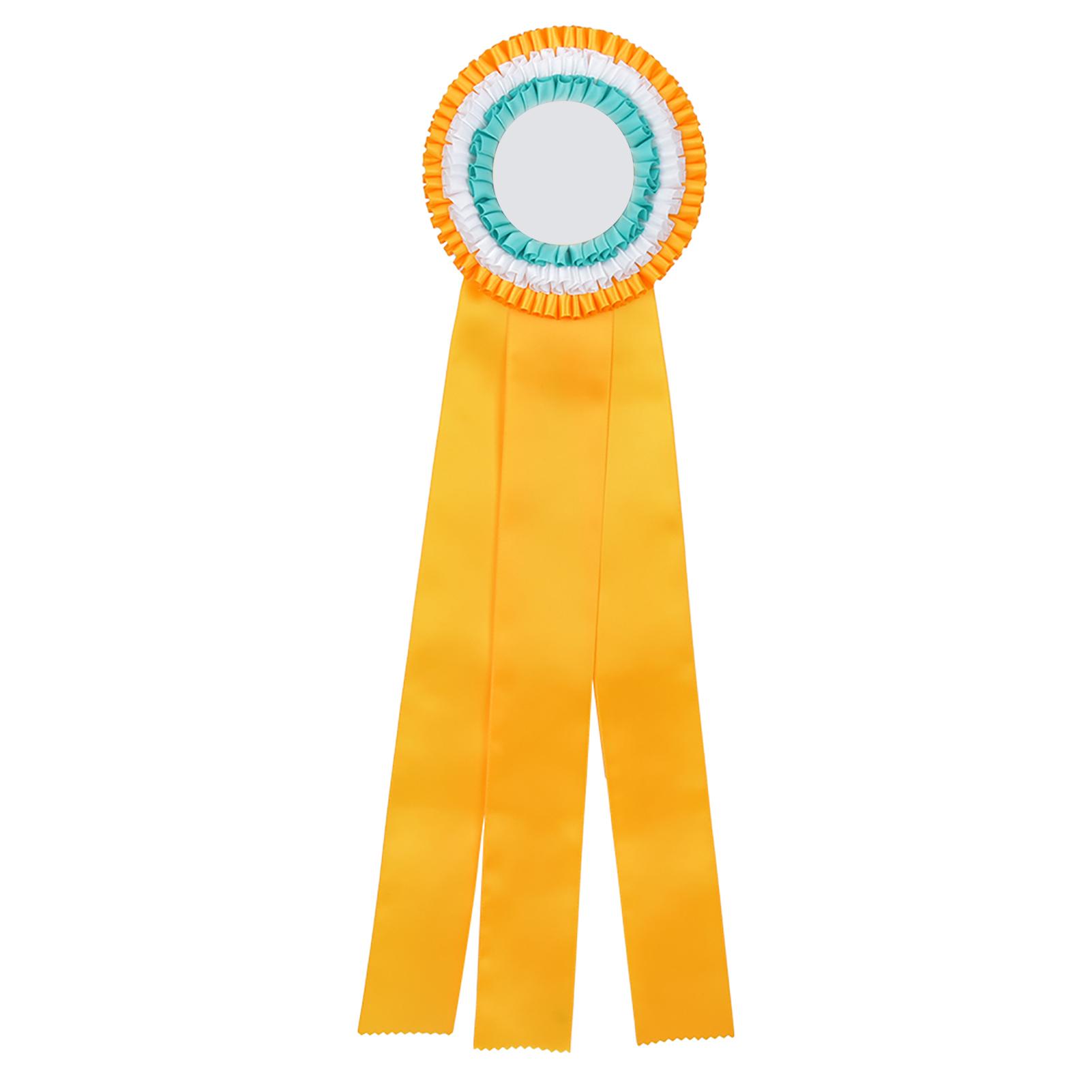 Generous Ribbon Rosette Badge Pin  s Medal Class   Award