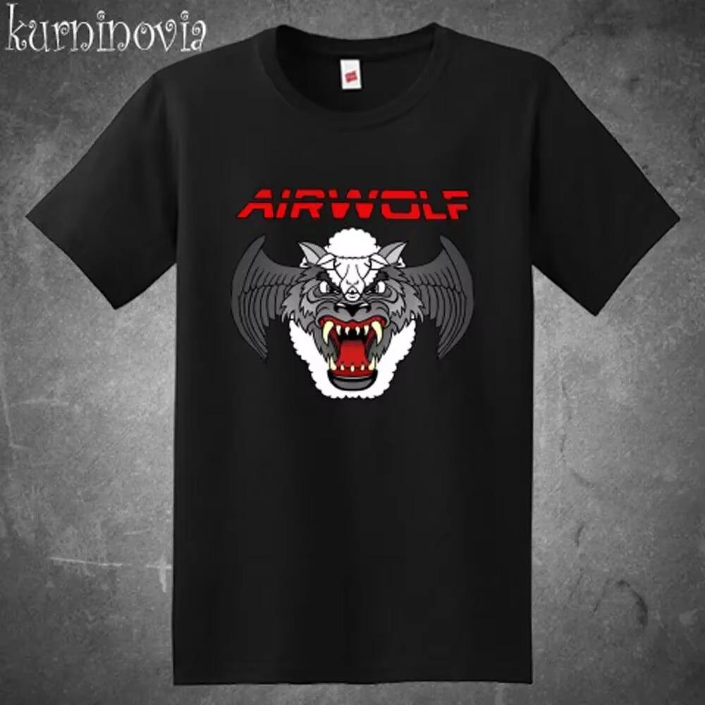 

Футболка мужская черная в стиле ретро из сериала «Airwolf Action», размер от S до 5XL XXXXXL чёрный