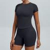 Seamless Yoga Set With Quick Dry Fabric For Female Fitness And Outdoor Running