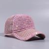 Lightweight Woman Shiny Cap Breathable Rhinestone Visor Hats  Outdoor Sports