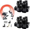 2pcs Ignition Coils + 8pcs Spark Plug Wires For Ford F150 F250 Lincoln Mercury FD487