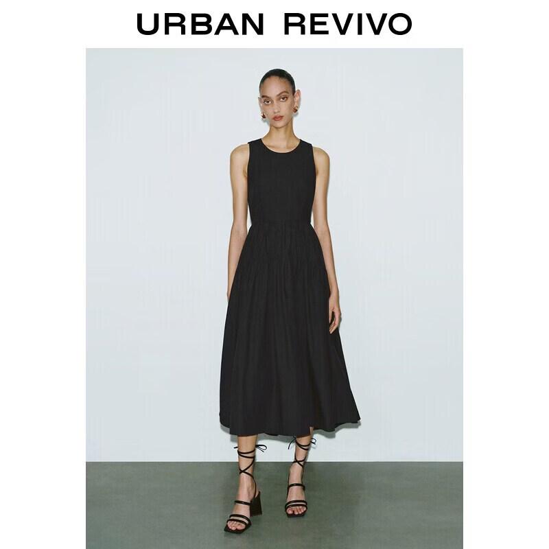 UR Women s French Backless Tie-Strap Sleeveless Dress M