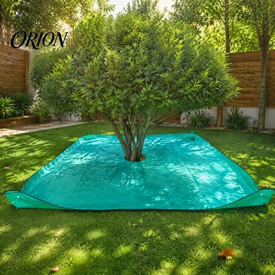 Gardening Supplies for Yard Work Landscape Pruning Tarp, Waterproof PE Leaf Collection Blanket, Windproof Cleanup Mat Center Opening Sheet Tree