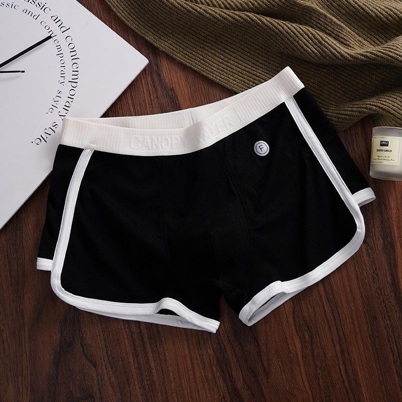 

Мужские антибактериальные дышащие боксеры-брифы свободного кроя средней посадки в полоску M (80-99 jin)