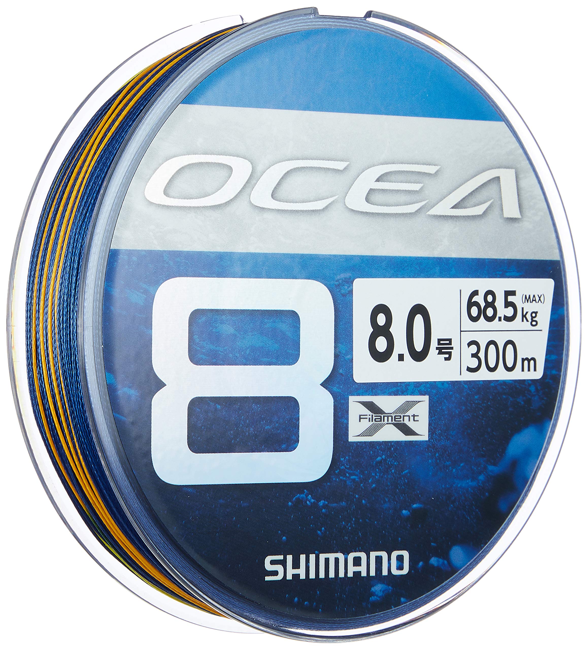 Shimano Ocea 8 Fishing Size SW Line, 300m, 8.0, Navy, LD-A71S