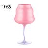 Bicchiere Tazza Calice Curvo con Base a Piede, Tazza Onda, Bicchieri Decorativi Creativi per Cocktail, Tazza con Base a Spirale Novità Strumento Calice da Bar per Vino Cocktail