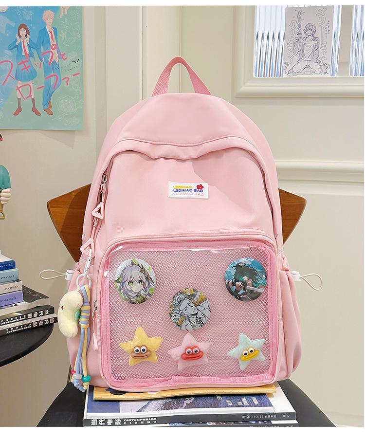 School Bag New Student Party High Value 1-3 Grade Backpack Mori Sweet Girl Heart Cocoa Love Travel Backpack