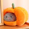 Lovely Cat Plush Toy Stuffed Soft Dog Doll Comfortable Sleeping House Pumpkin Nest Pet Halloween Decoration Children Gift