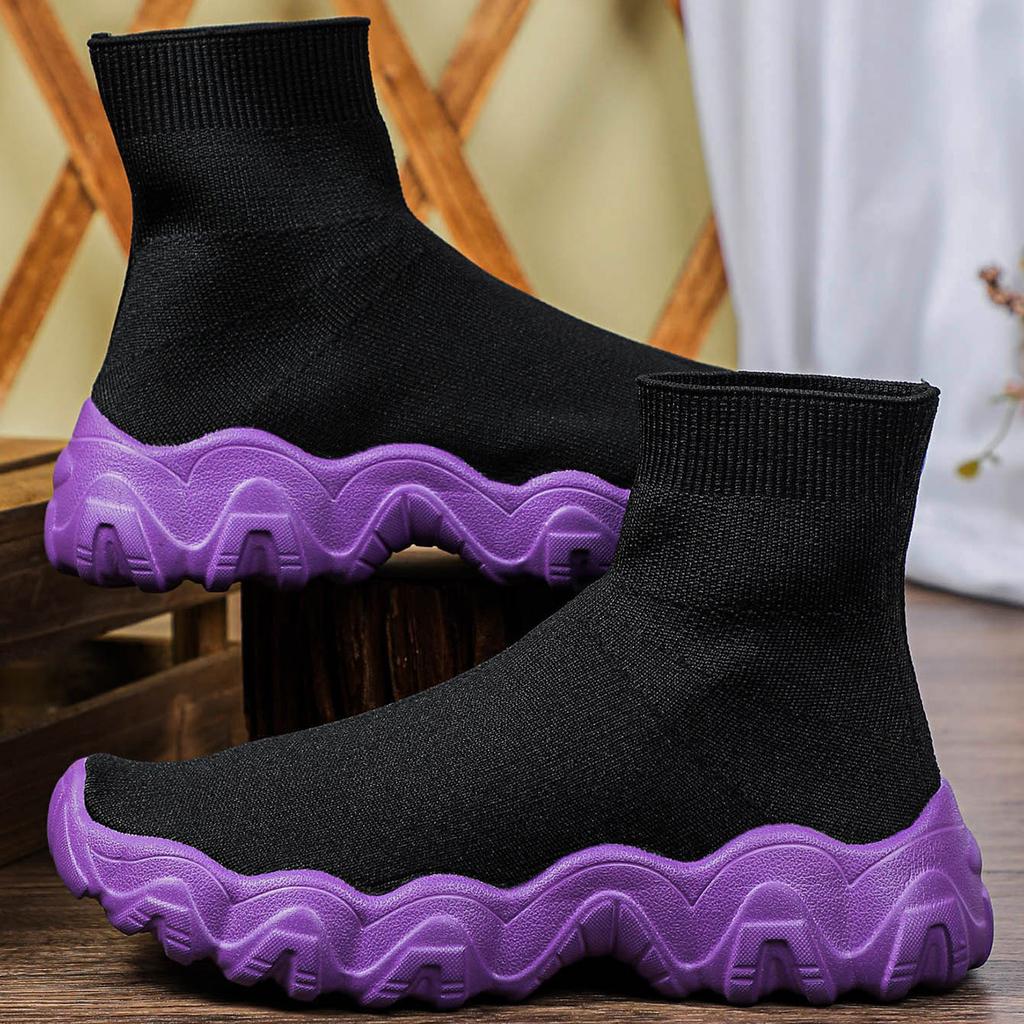 Neue atmungsaktive Socken Schuhe mit Fliegenwebung, lässige Sportschuhe, Outdoor, trendige Paarschuhe