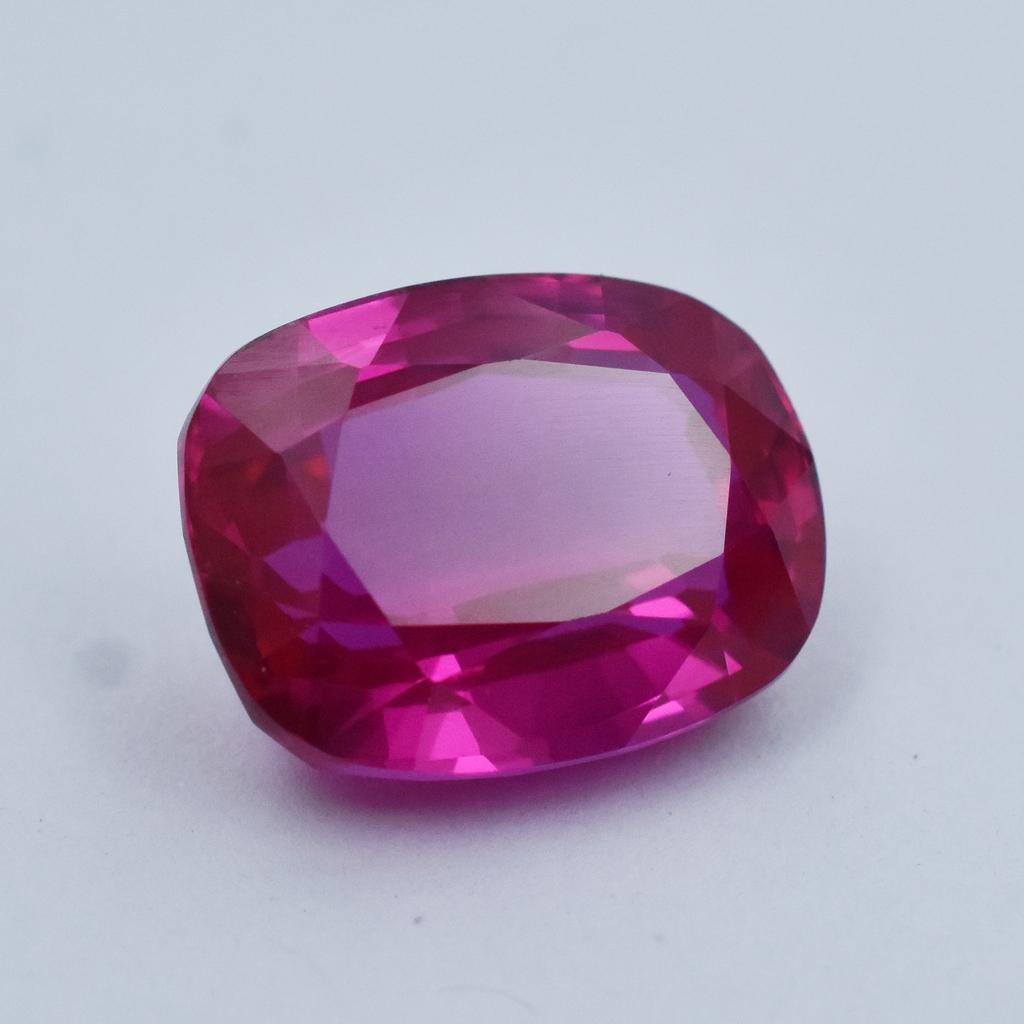 Natural Pink Sapphire Loose Gemstone 20 Ct Cushion Enhanced September Birthstone for Gem Collections