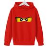 Winter Casual Versatile Comfortable Cute Eyes Pattern Print Children's Cute Warm Hoodies