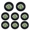8Pc Mini Hygrometer Thermometer Round Digital Humidity Gauge Electronic Humidity Temperature Meter LCD Display Indoor Hygrometer