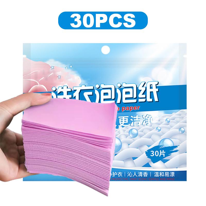 30/60PCS Laundry Tablets Soap Underwear Clothes Washing Powder Discs for Washing Machine Strong Concentrated Detergent Sheets