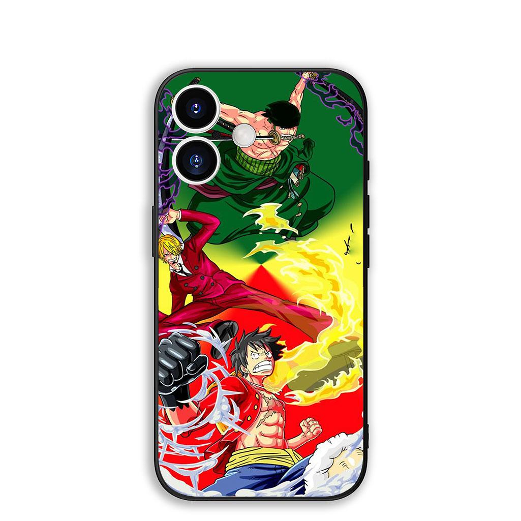 

for Apple iPhone 17 16 Plus 13 12 Pro Max Mini X XR Xs ProMax 16E 15+ 17+ Air Phone Case Luffy One Pieces Roronoa Zoro Sanji iPhone XR