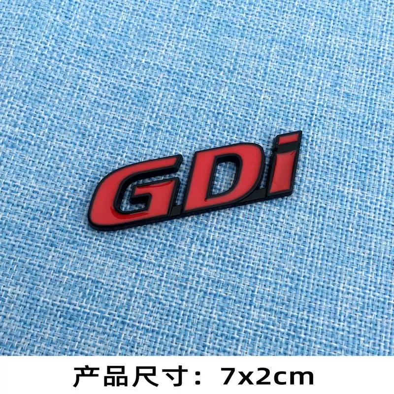 Personalized T GDI Car Sticker Body Decoration Sticker Gdi T Three-dimensional Metal Sticker Rear Trunk Sticker Letter Label Turbo