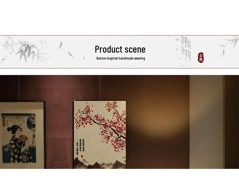 Chinese Zen Bamboo Weaving Table Lamp for Tea Room and Living Spaces