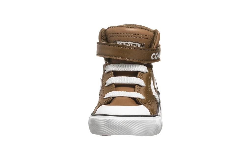 Converse Pro Blaze Strap Abrasion Resistant Breathable High top Skateboard Shoes Brown Infant And Toddler 772122C