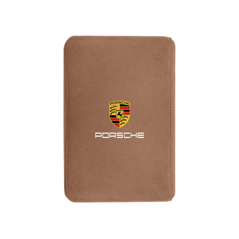 Tappetino per Scatola Bracciolo Interno Auto Accessori Console Centrale per Porsche Cayenne Panamera Macan 911 718 Taycan Boxster Cayman 918