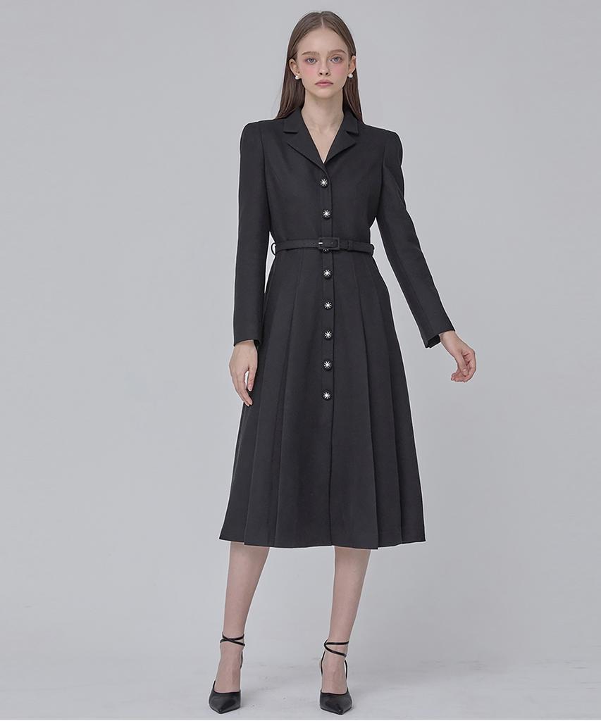 Julie And Kara 24 Fw Collar 106 Dear Giselle Dress Black