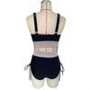 Summer Women Sexy Beachwear Bikini Set Two-Piece Color Block Strappy Swimsuit Swimwear Bathing Suit 17 Colors S-2XL