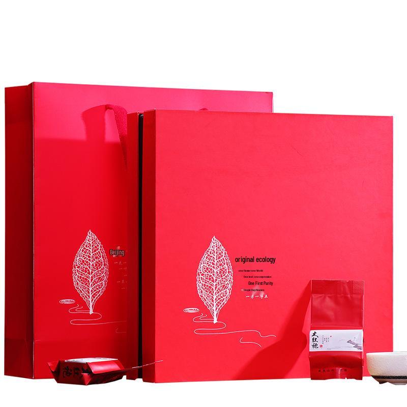 Подарочная коробка с премиальным улуном Да Хун Пао (250г) - Тщательно отобранный сувенир из уишаньского чая