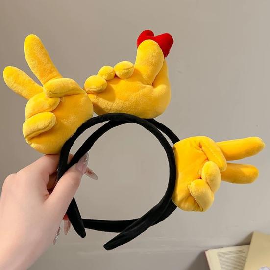 Cosplay čelenka Kreslené srdce Design s postojem palce nahoru Dívčí vlasová obruč Lehká Všestranná čelenka Vlasový doplněk