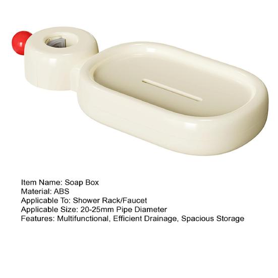 Double Layer Soap Dish with Drain Holes Wall Mounted Soap Holder Suction Cup Self Draining Soap Case for Shower Bathroom Kitchen Sink