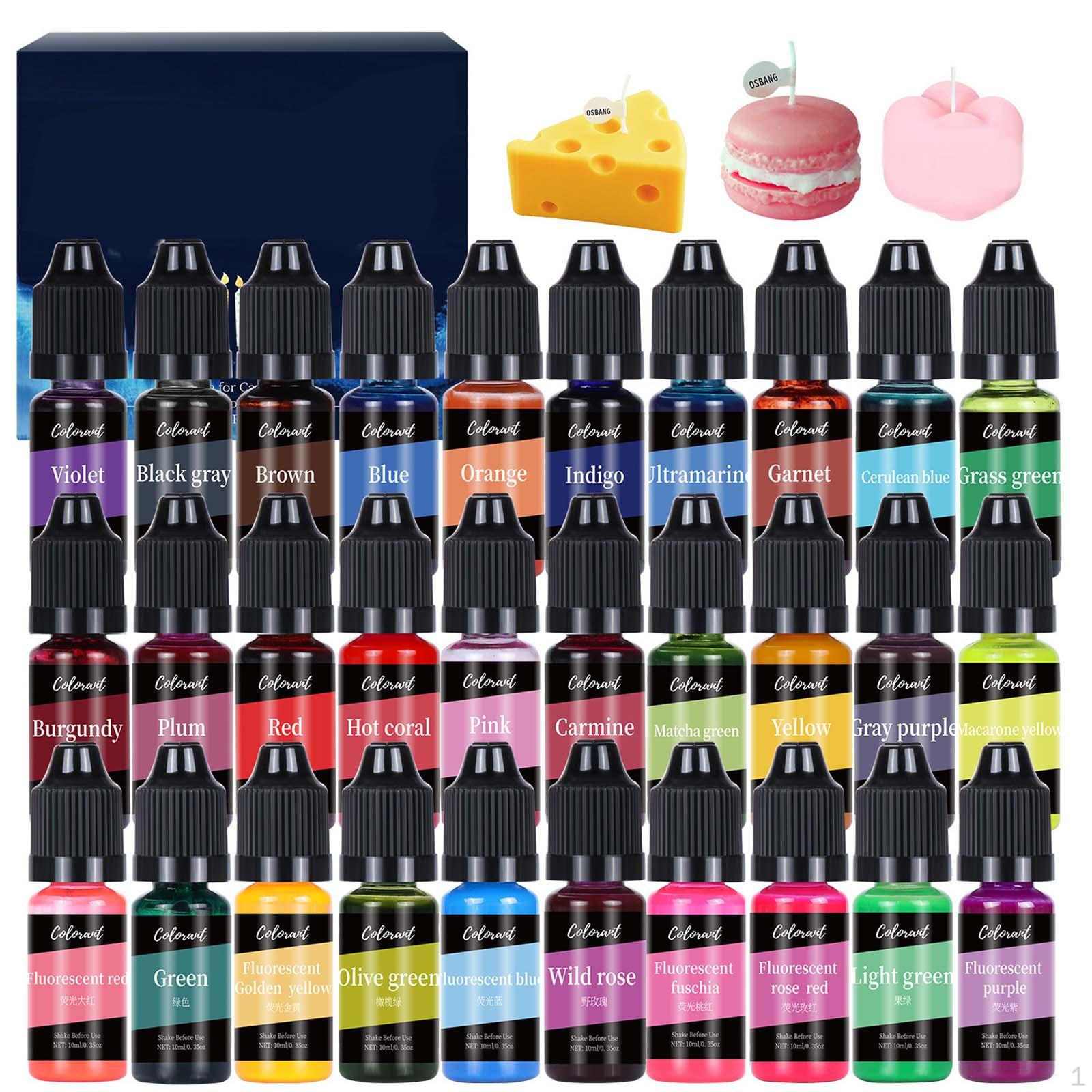 

30 цветов эпоксидная смола пигмент литье DIY аксессуары ремесло 10 мл краситель