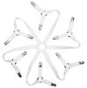 12 Clips Adjustable Elastic Bed Sheet Holder Mattress Clip Fasteners Cover Blankets Non-Slip Fixing Strap Grippers