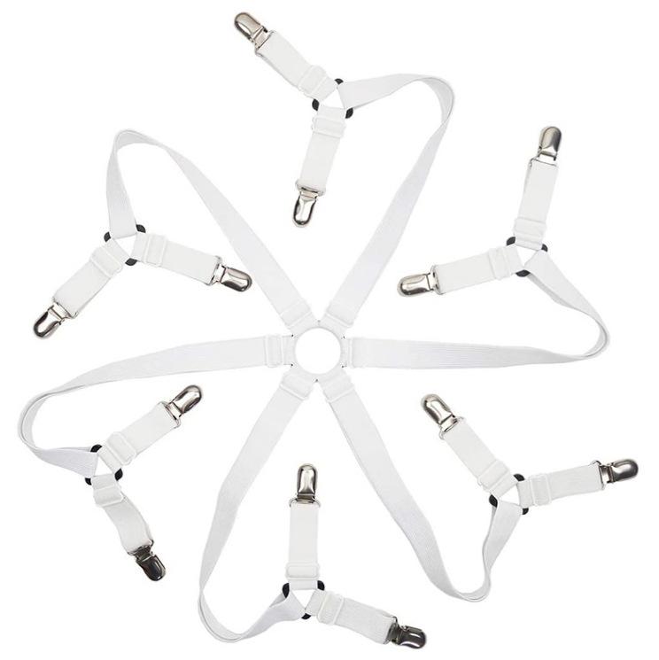 12 Clips Adjustable Elastic Bed Sheet Holder Mattress Clip Fasteners Cover Blankets Non-Slip Fixing Strap Grippers