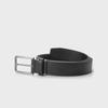 Miseutika Saffiano Stitch Tab Belt Mu028Bk