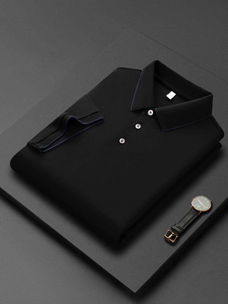 Hochwertiges Herren-Polohemd, Ammoniak-Finish, doppelseitiges Piqué, Umlegekragen, Kurzarm, Business Casual Teamuniform