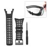 Wristwatch Strap Black Rubber Watchband for Suunto Ambit1/2/3 Watch