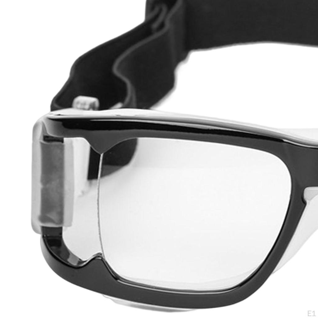 Lunettes de Sport de Basketball Lunettes de Sécurité Sangle Réglable pour Rugby Baseball Football