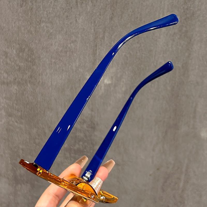 Cat Eye Glasses Gradient Color Frame Transparent Lens Computer Glasses Color Block Women